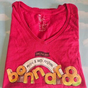 ❣️ Bonnaroo 2012 Tee Shirt Festival Band Music Festival‎ Pink Gap❣️ Women L❣️